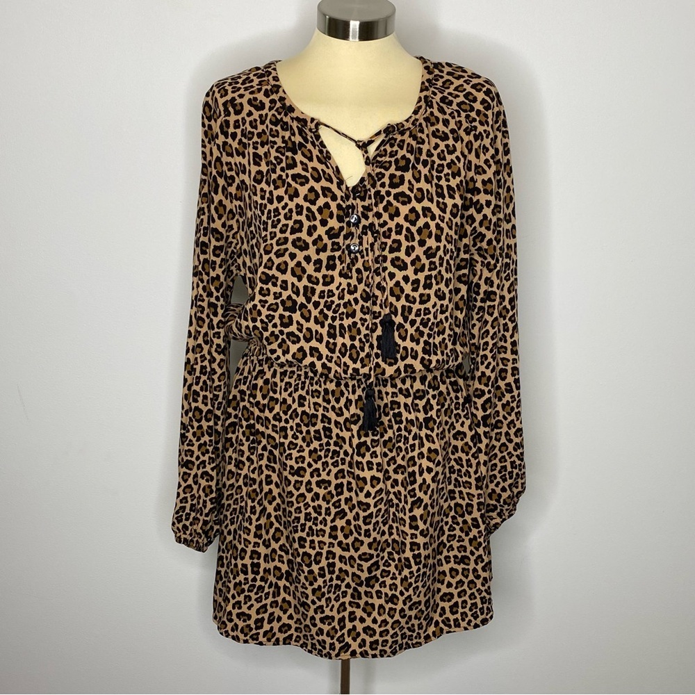 eesome Leopard Print Mini Dress